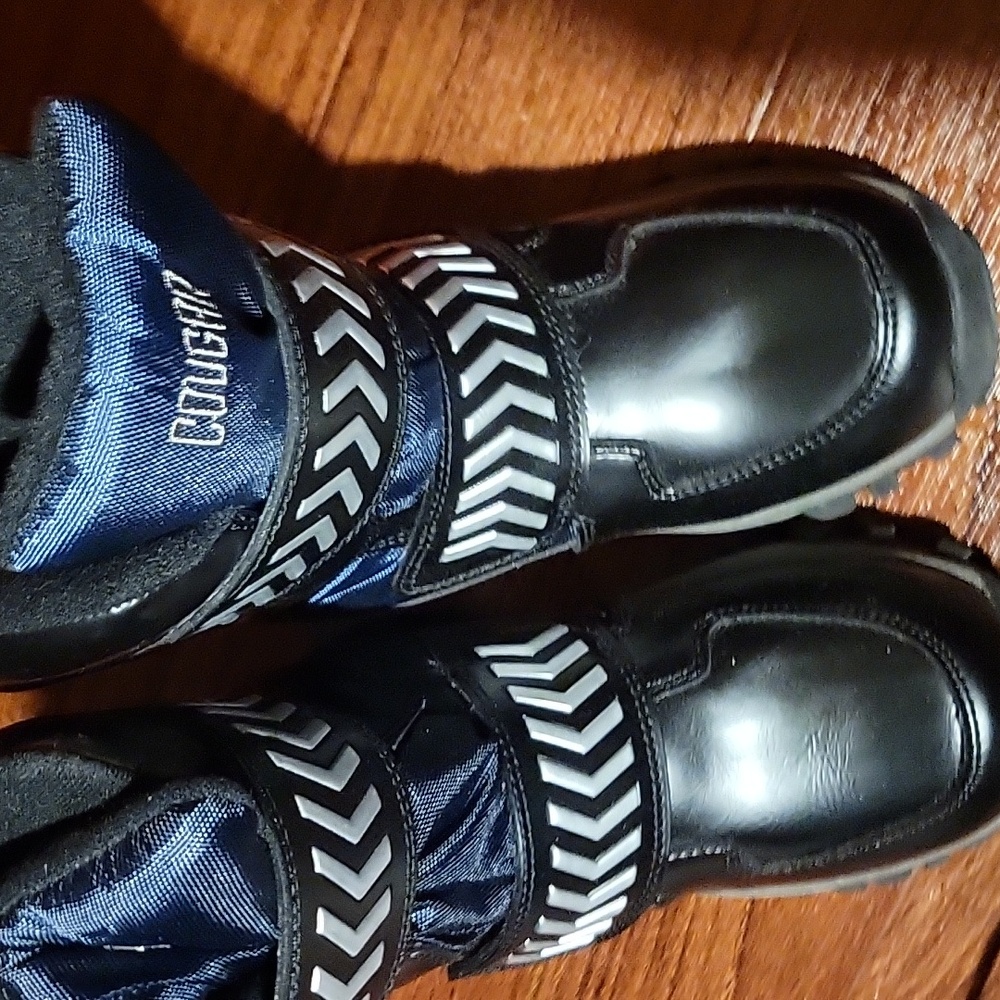 Cougar Black and Blue Kids Snow Boots